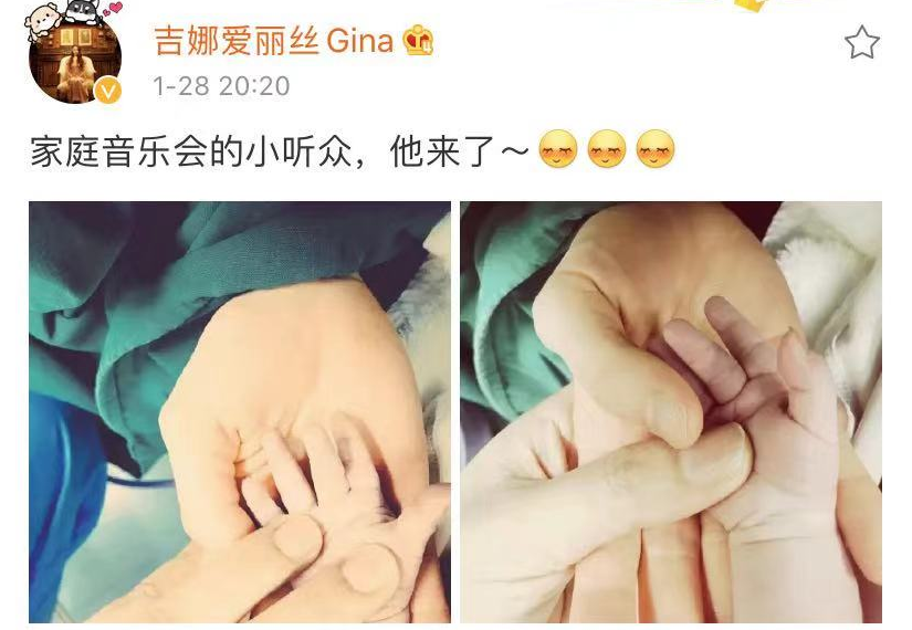 郎朗吉娜新手爸妈引争议，为拍照掰开宝宝手指