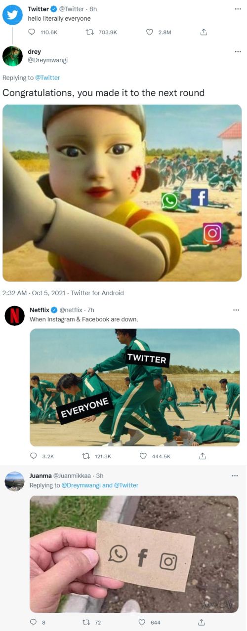 椪糖壞掉了 模仿facebook 和instagram 上出現的 魷魚遊戲 資訊咖