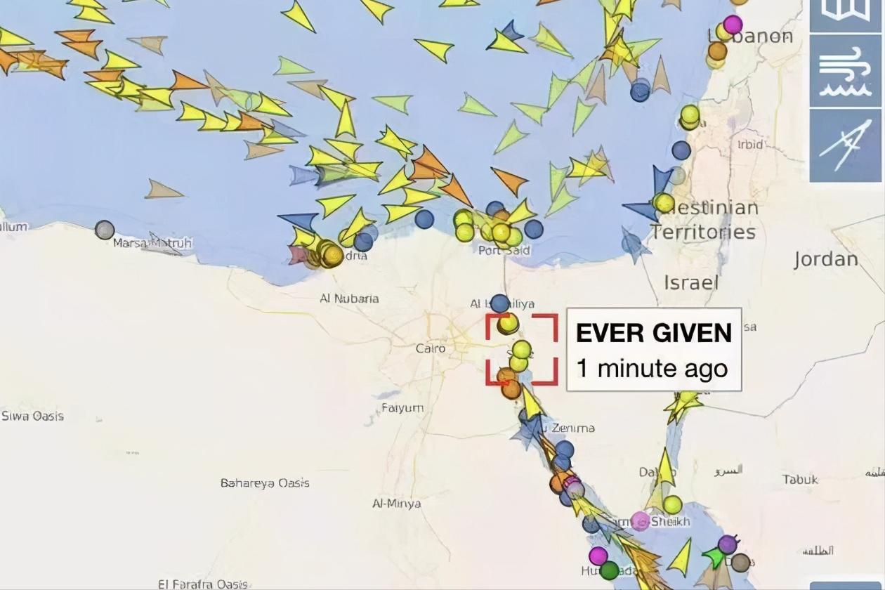 Suez canal congestion, from my Datun iNEWS