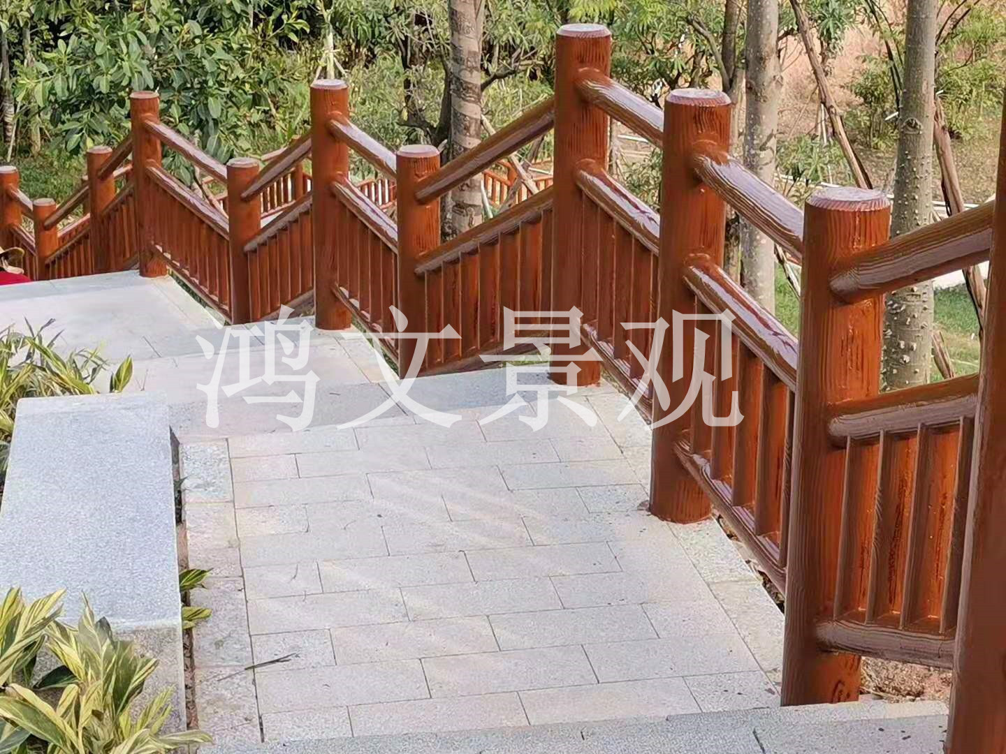 水泥仿木護欄，城市建設和新農村建設的一道安全保障