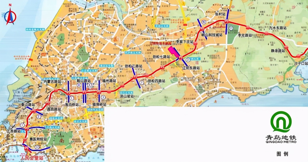 青岛在建一条地铁线，长30.7千米，投资211.1亿，预计2022年建成