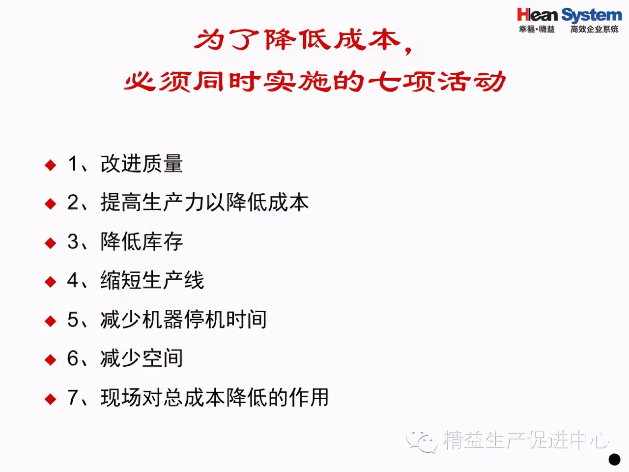 「精益學堂」班組日常管理