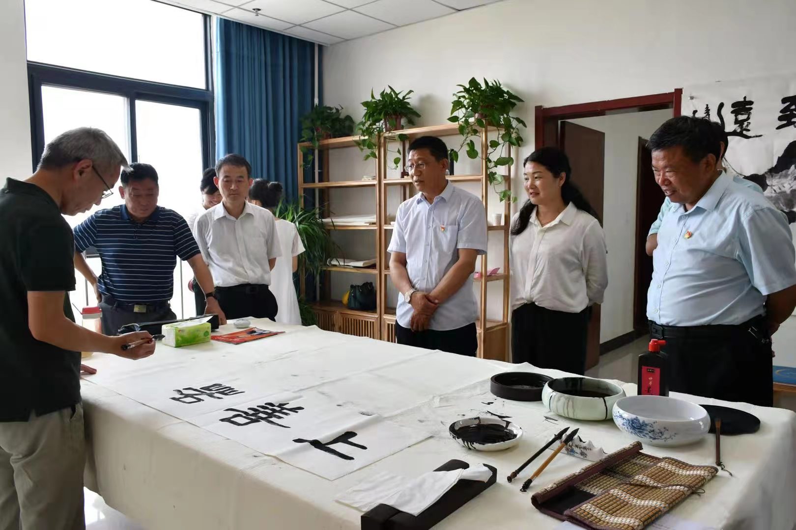 汝南县人大书画院举办庆祝建党一百周年书画名家笔会