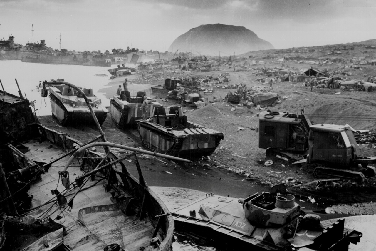 Iwo Jima Battle of the meat grinder in the Pacific, 23,000 Japanese