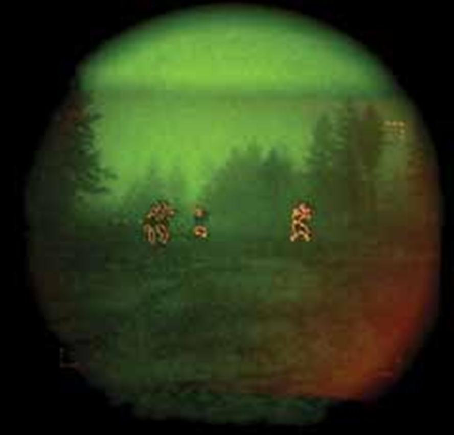 How big is the of the night vision effects of the new singlesoldier night vision