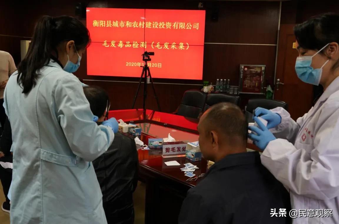 毛发毒品检测，一个都不能少|衡阳县城建投公司开展毛发样本采集