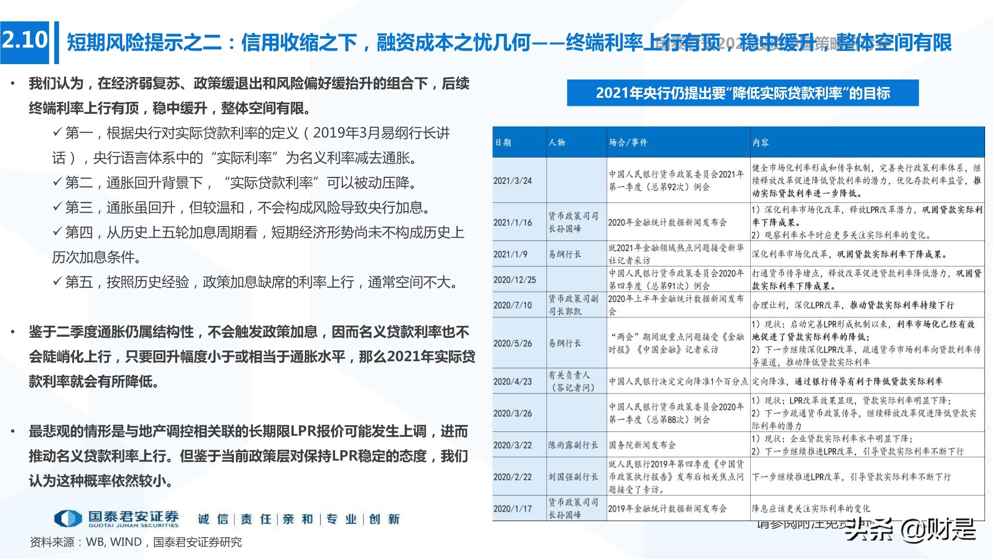 2021年春季宏觀與政策展望：宏觀尋頂階段的確定性與不確定性