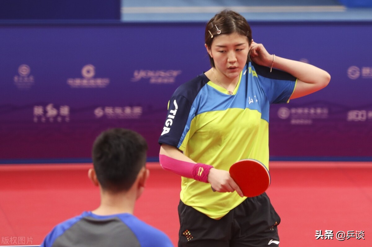 National Table Tennis World Table Tennis Warmup Match Chen Meng
