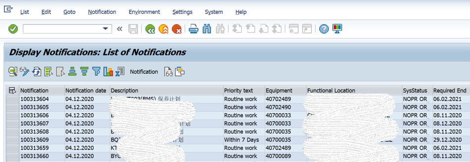 SAP PM入門系列27 - IW29 維護通知單報表