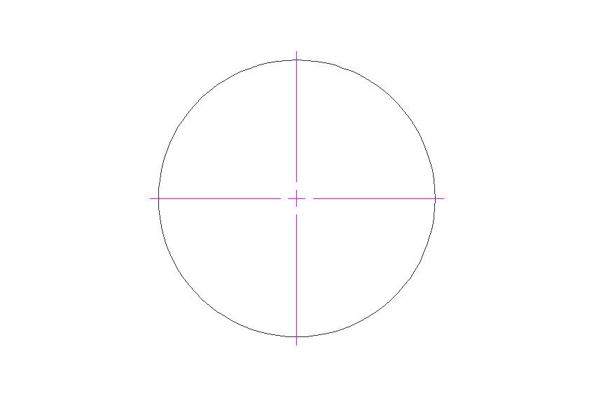 AUTOCAD——圓心標註