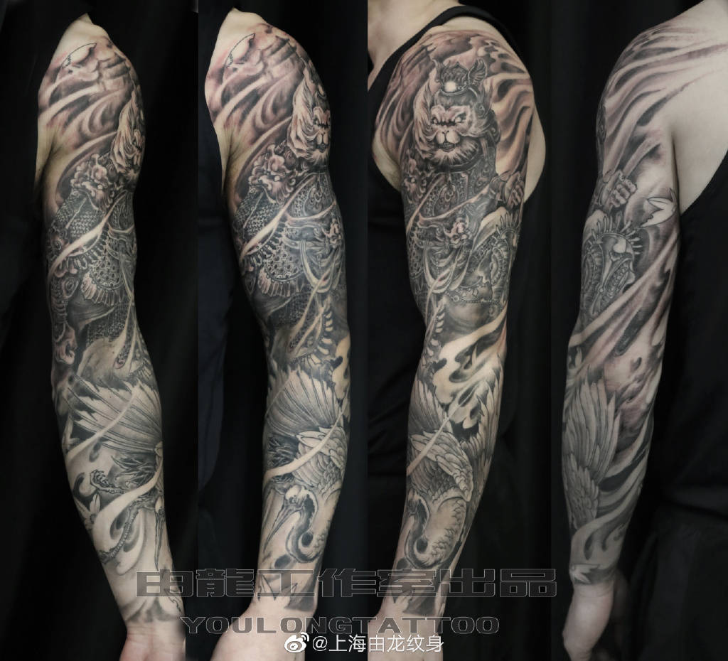 The process of making Sun Wukong tattoo designs on the upper arm by dragon  tattoo recent works - iNEWS, image size:1024x930