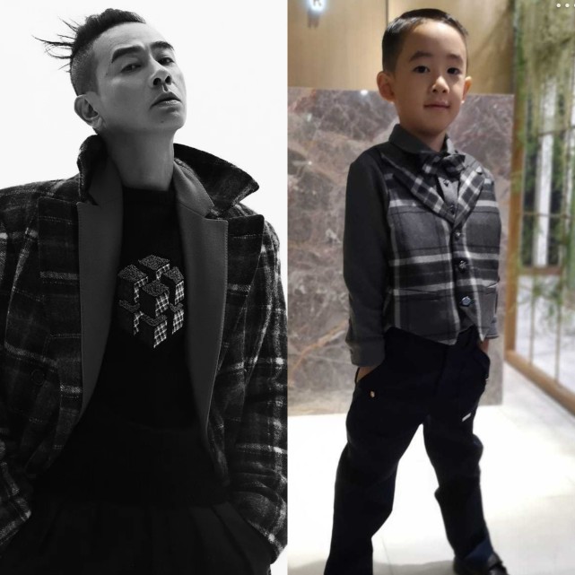 陳小春曬全家福曝光弟弟正臉，五官秀氣如女孩兒，皮膚白皙顏值高