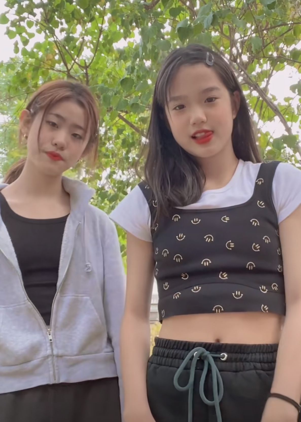 鐘麗緹二女兒穿露臍裝熱舞，動作利落女團範十足，五官立體顯高級