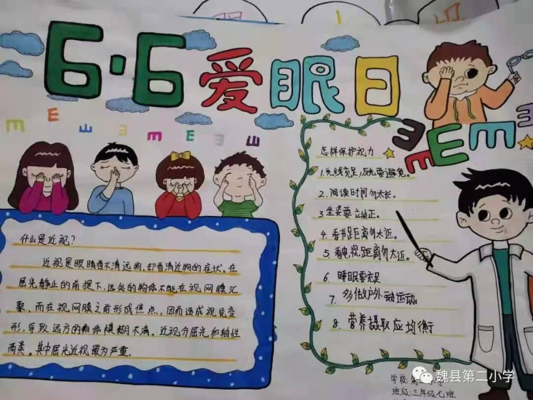 邯郸魏县第二小学开展“全国爱眼日”系列活动