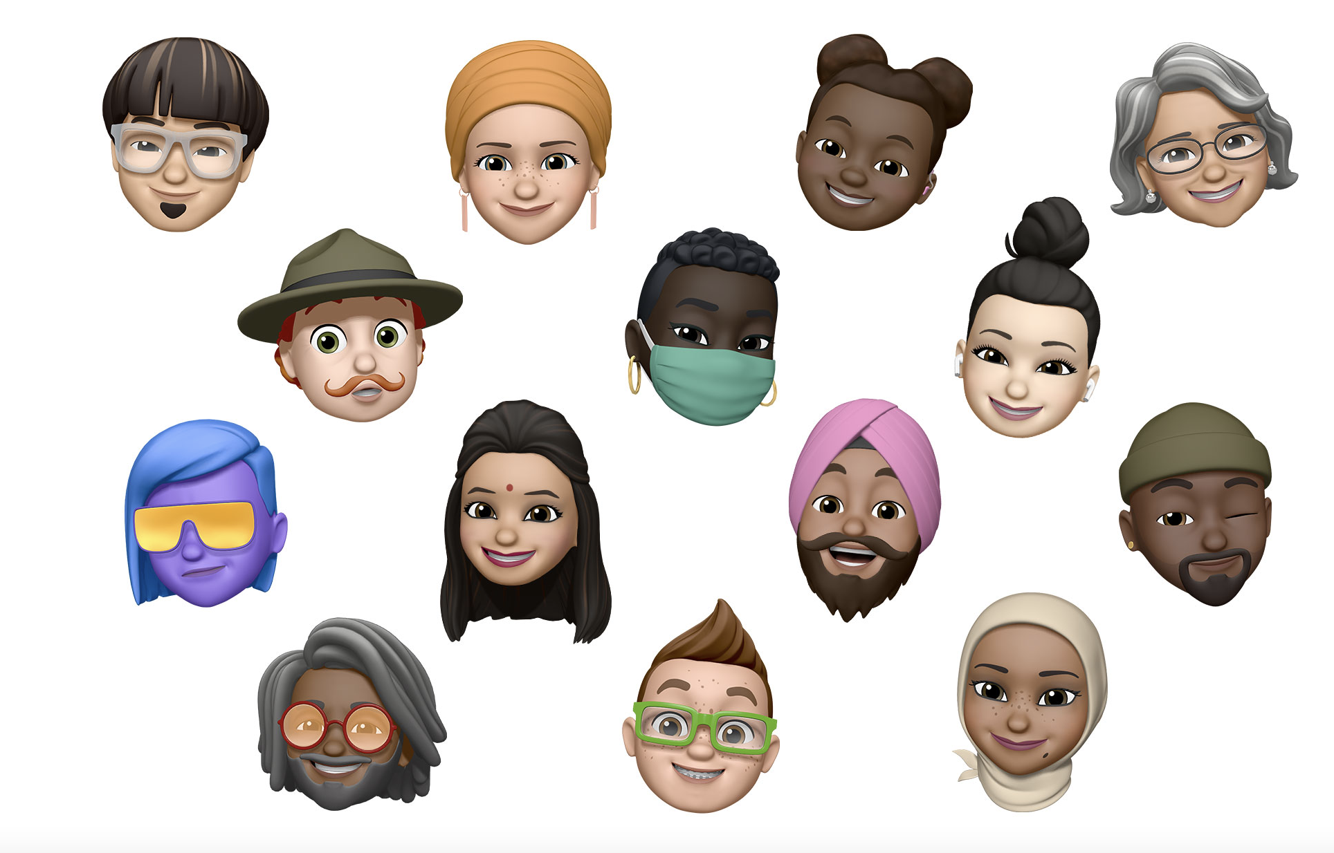 不见的关系,不妨尝试下科技的方法,在ios 14中一起捏制有趣的拟我表情