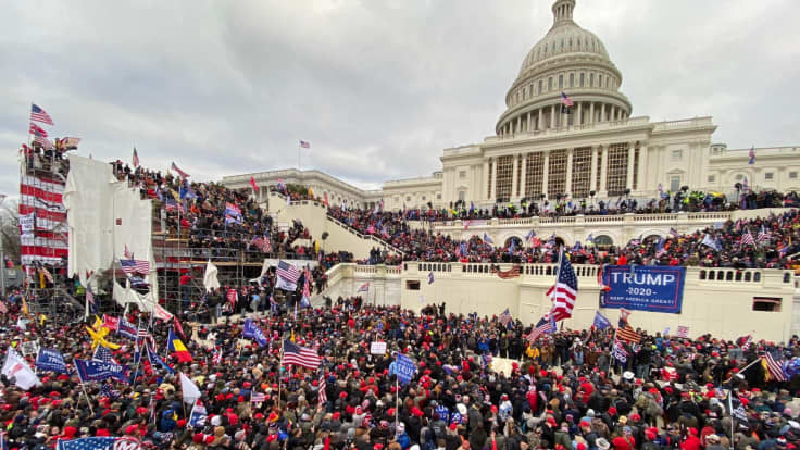 比特币3.7万美元！勤王川粉占领国会，拜登总统获国会确认