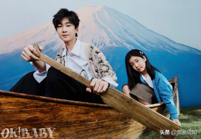 張亮一雙兒女登上雜誌封面，6歲妹妹水靈十足，天天長成翩翩少年