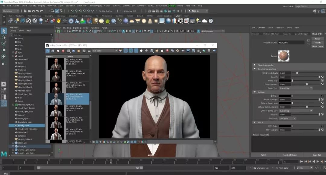 影视模型 |《糟老头子》制作流程分享