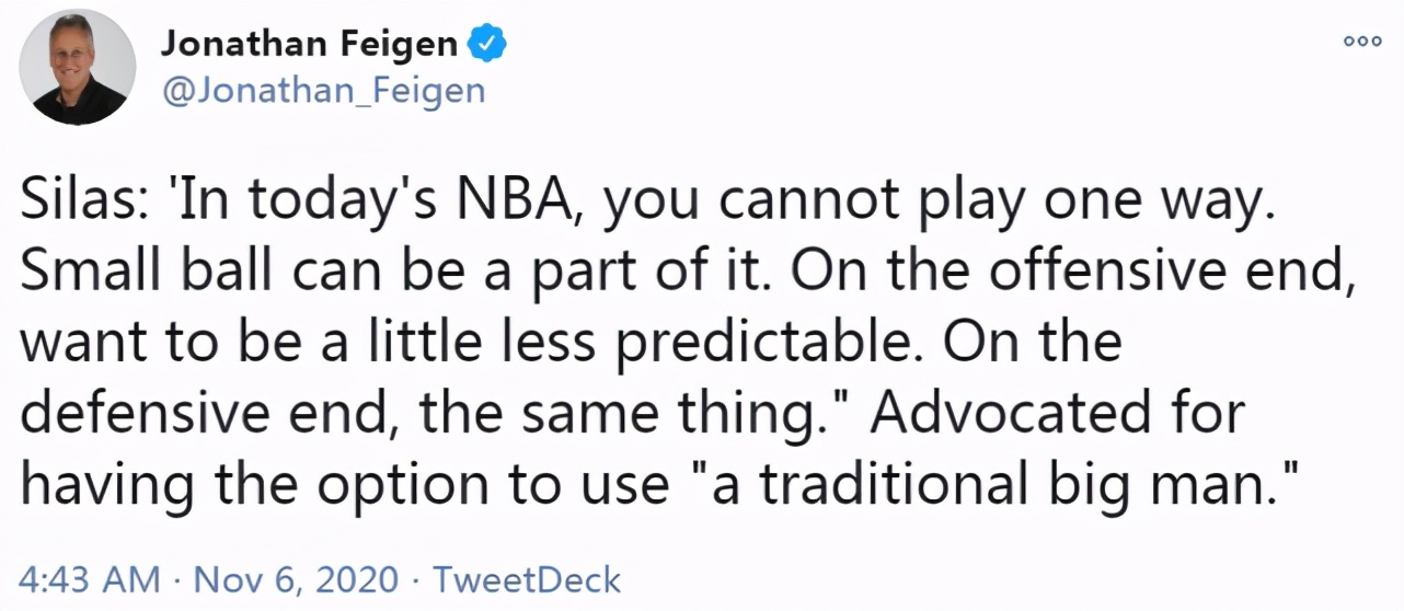 火箭將迎重大改變！暗示不會再堅持打小球，新帥：不能只打一個戰術！-黑特籃球-NBA新聞影音圖片分享社區