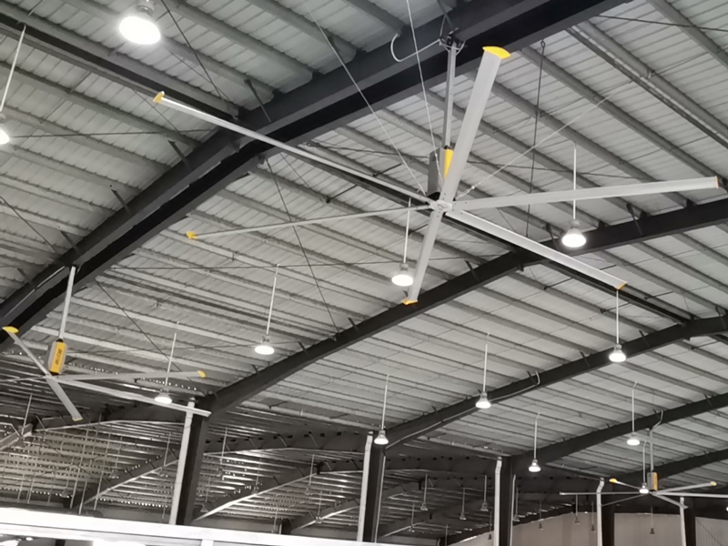 美碩風教你鋼結構廠房用工業(yè)大風扇通風降溫