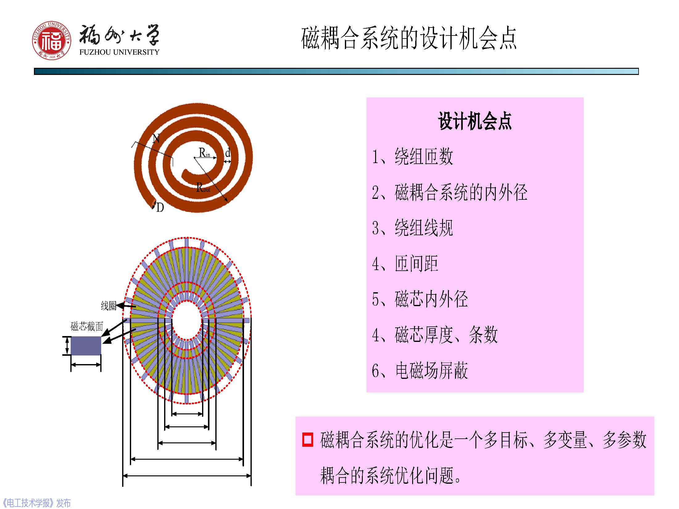 福州大学 陈庆彬 副教授：无线电能传输磁耦合系统的分析与设计