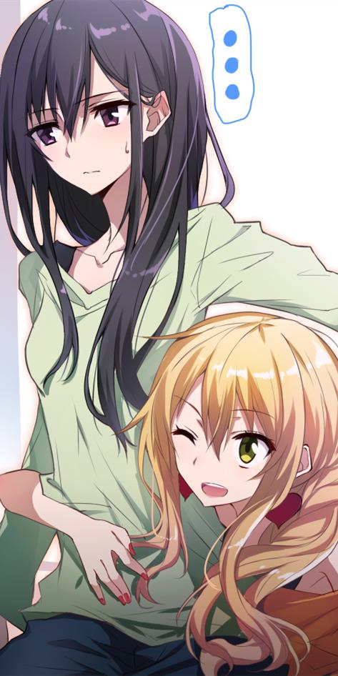 柑橘味香氣 藍原柚子和藍原芽衣的超甜預警 全面屏壁紙 Mp頭條