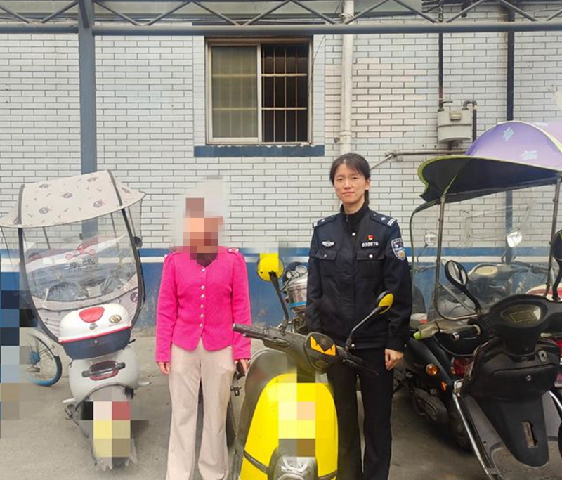 四川江油：民警及时破案，为群众找回被盗电瓶车