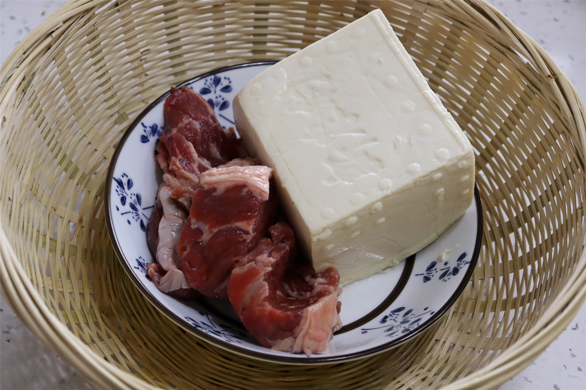 Eating tofu and rice. My family only loves this one. I don’t bother to eat 7 meals a week. The rice has to be steamed in a big pot.