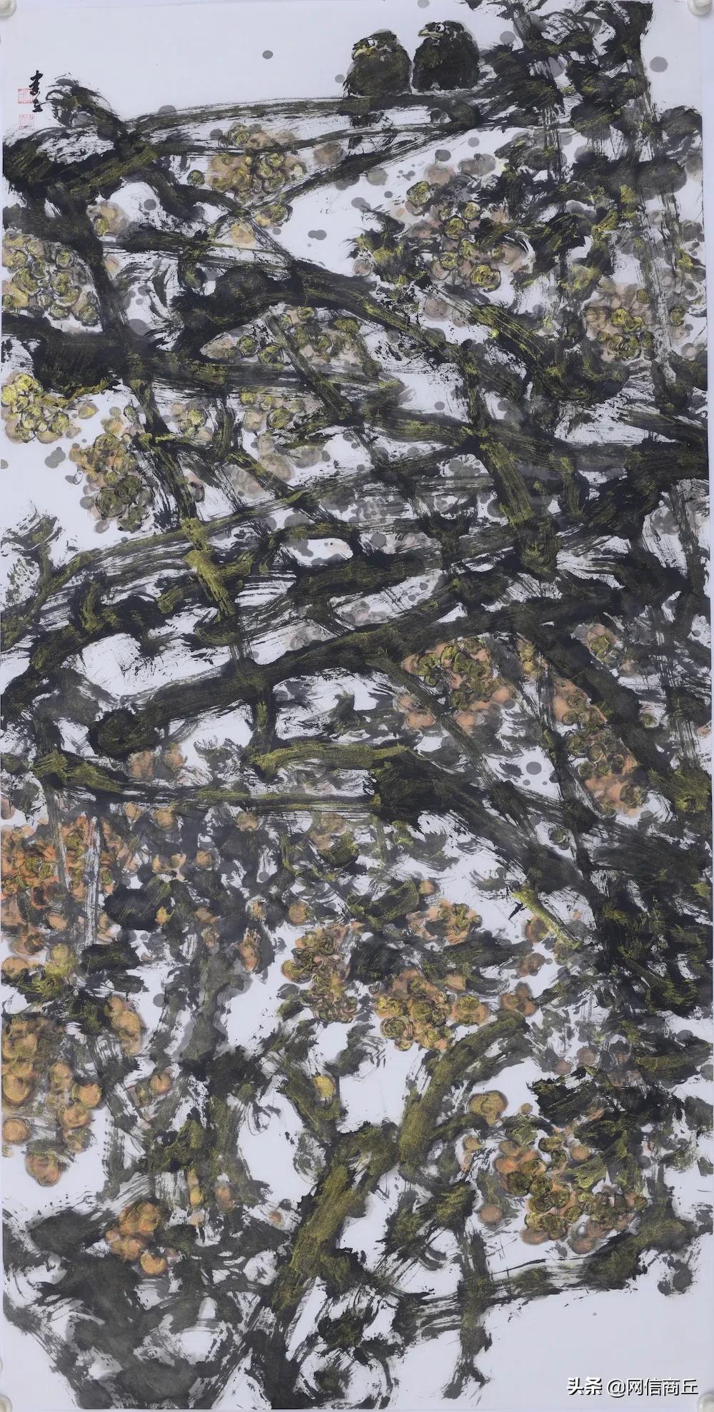 商丘市迎新春书画作品展在行政中心展出