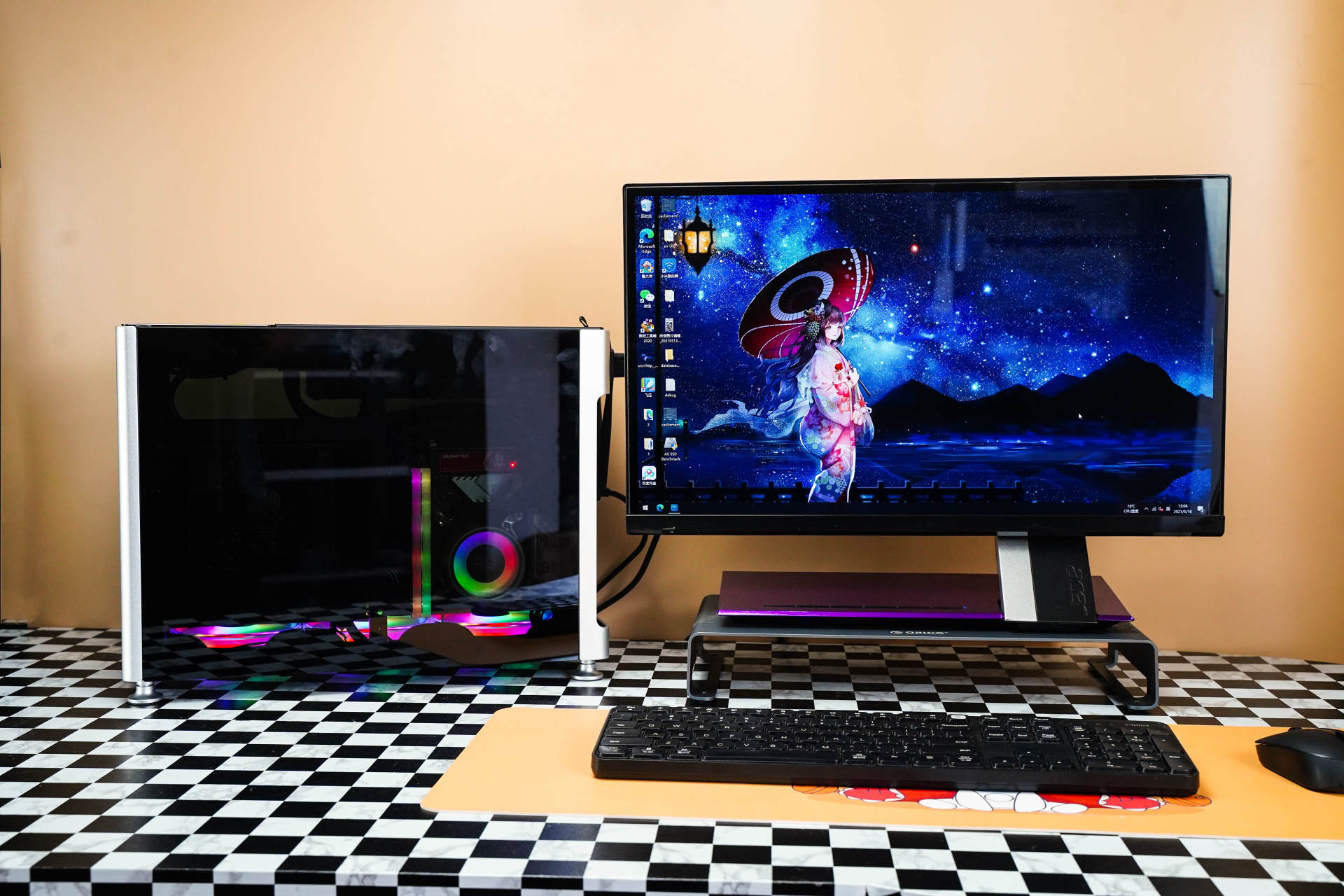 办公电脑也要高颜值，帮闺蜜组装电脑，我自己却爱了