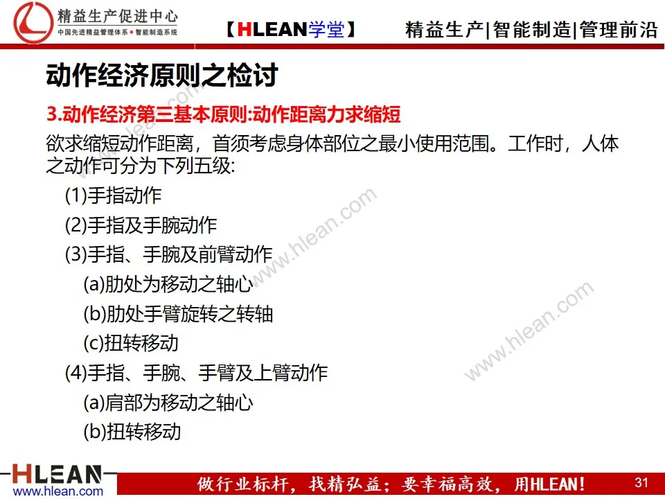 「精益学堂」动作效率的分析与改善