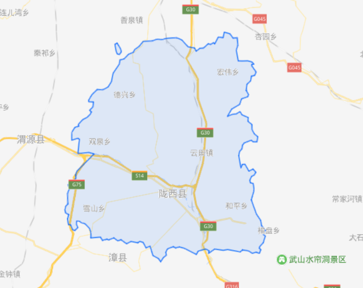 甘肃省一个县，人口超50万，因为一座山而得名！