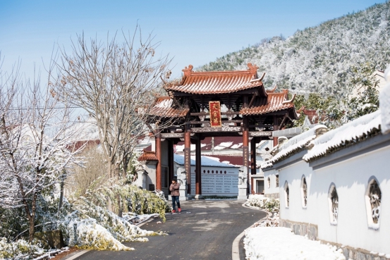 安徽省繁昌区：雪后东岛美如画