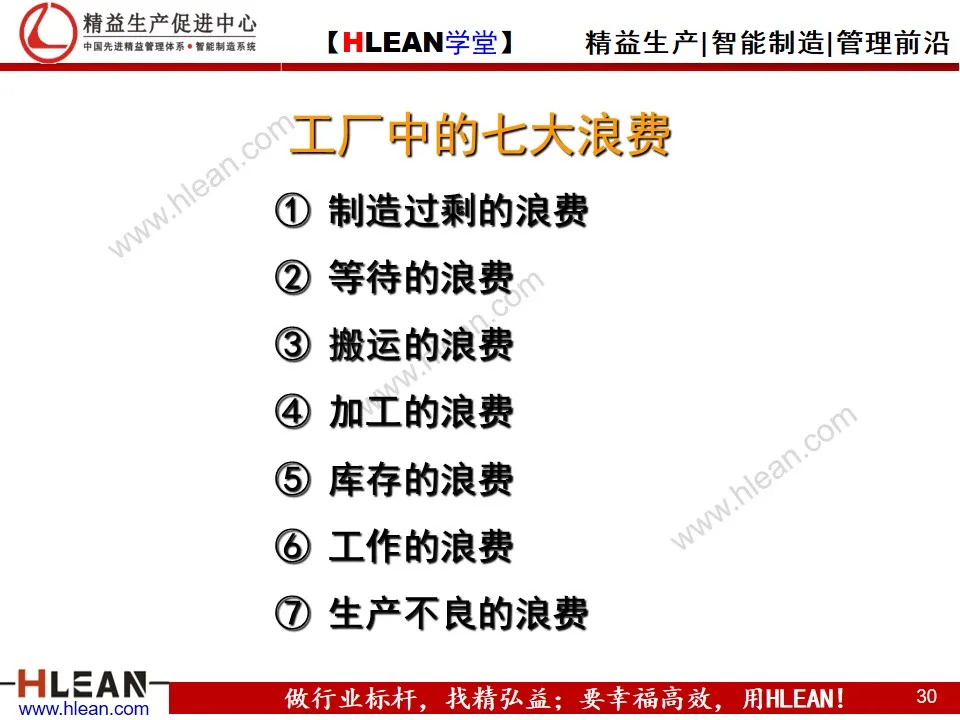 「精益学堂」精益生产培训