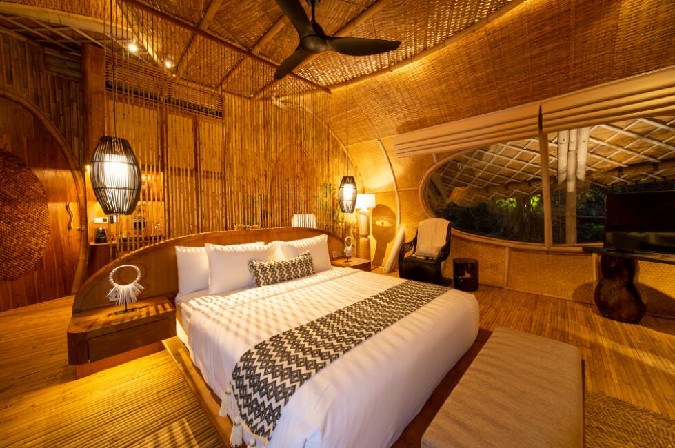 康养度假型酒店，这种设计风格，融合健康疗养与自然森林