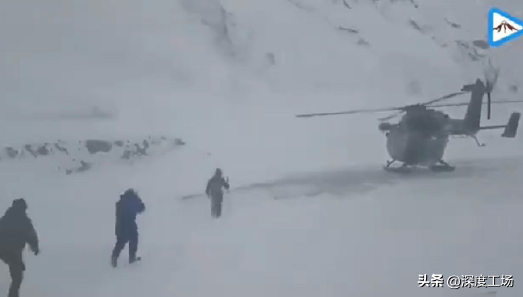 印军特种兵被困拉达克雪山，印军直升机营救现