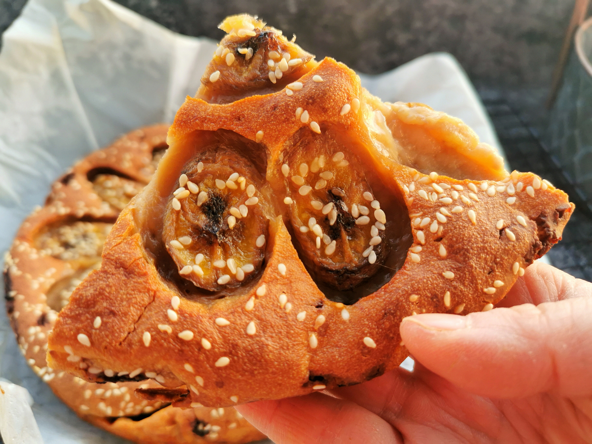 自製香蕉紅糖烤年糕，不用揉麵不用蒸，外脆裡糯，解饞暖胃寓意好