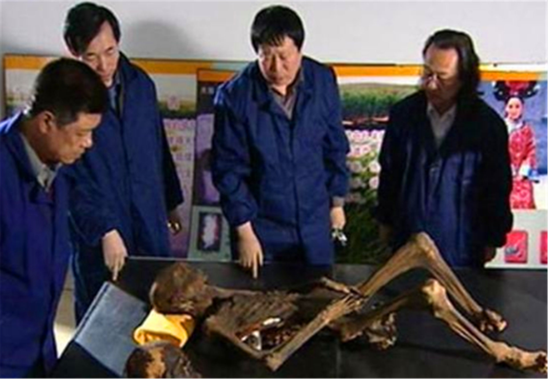 农村修路挖出棺材，里面躺着张牙舞爪的女尸，双腿间有黑色物体