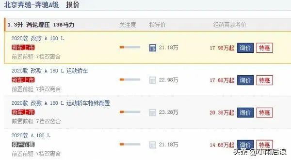 最新款奔驰30天卖出7279辆，从21万跌至14.68万，你