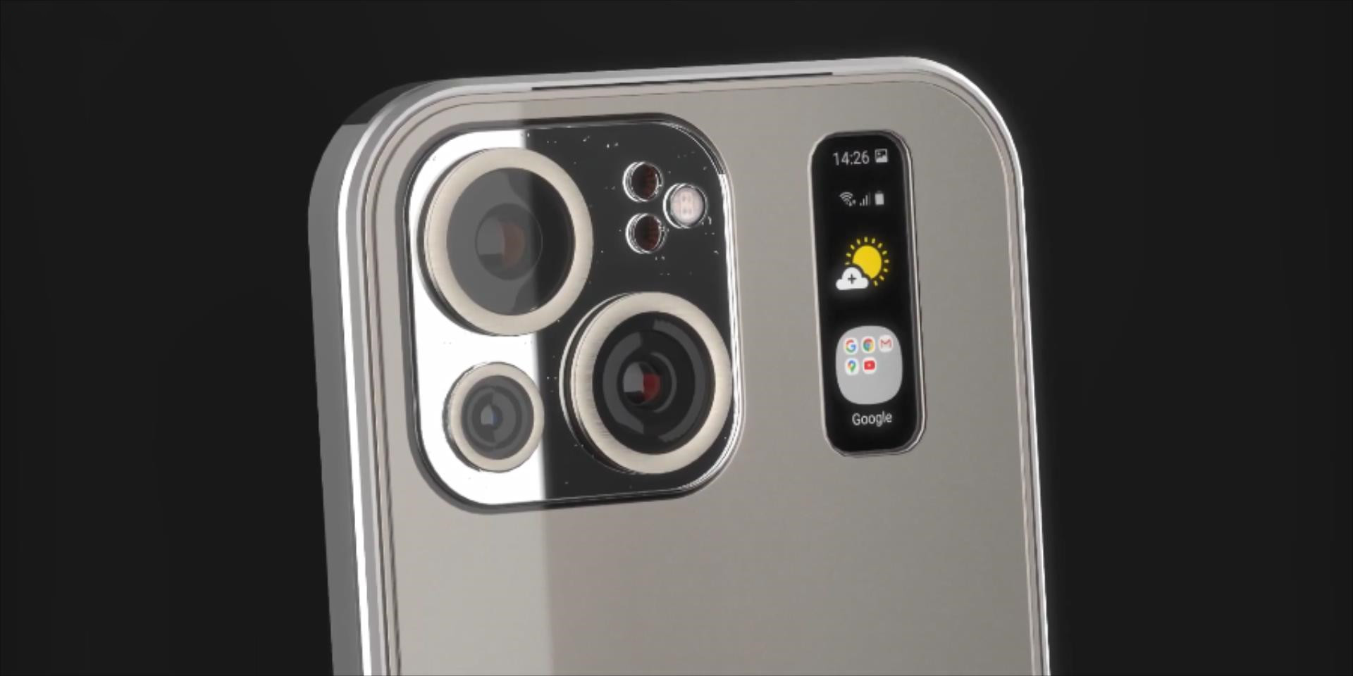 iPhone13Pro渲染图：1寸小窗+无边框直屏，这是苹果的自我突破？