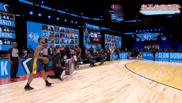 全明星扣篮大赛：西蒙斯致敬麦迪，献上篮筐之