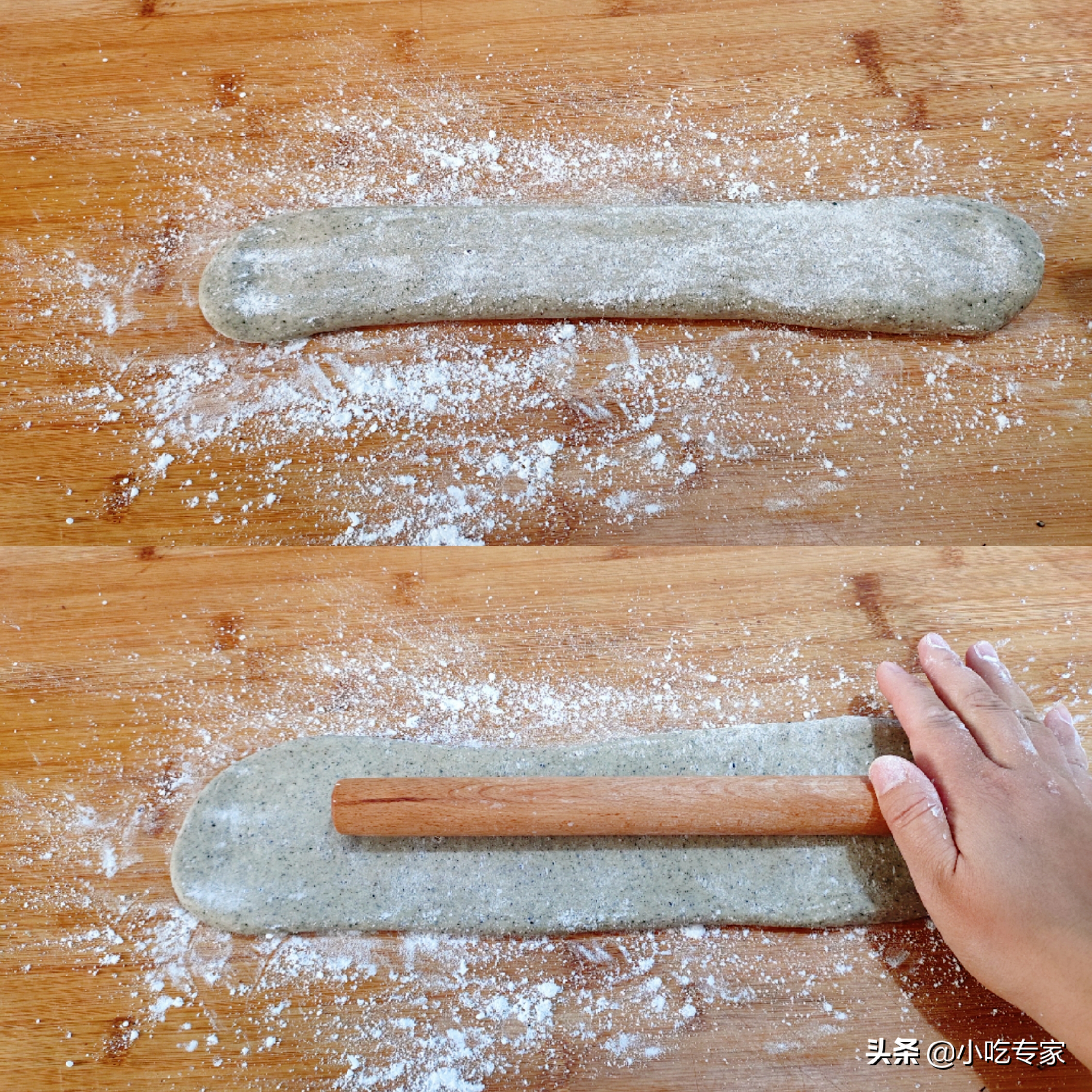 10年面点师详细讲解黑芝麻香酥油条做法，新手也能做的蓬松酥脆