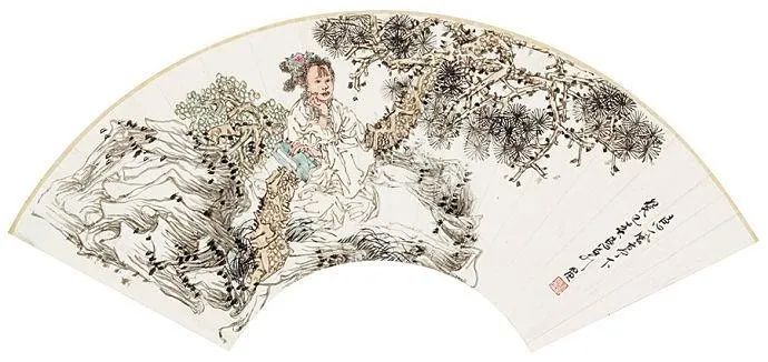 柔美多姿，仪态万方——著名画家徐惠泉以工笔重彩将东方女性的美跃然纸上