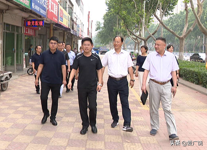 李增明督导调研商贸城网格创建全国文明城市工