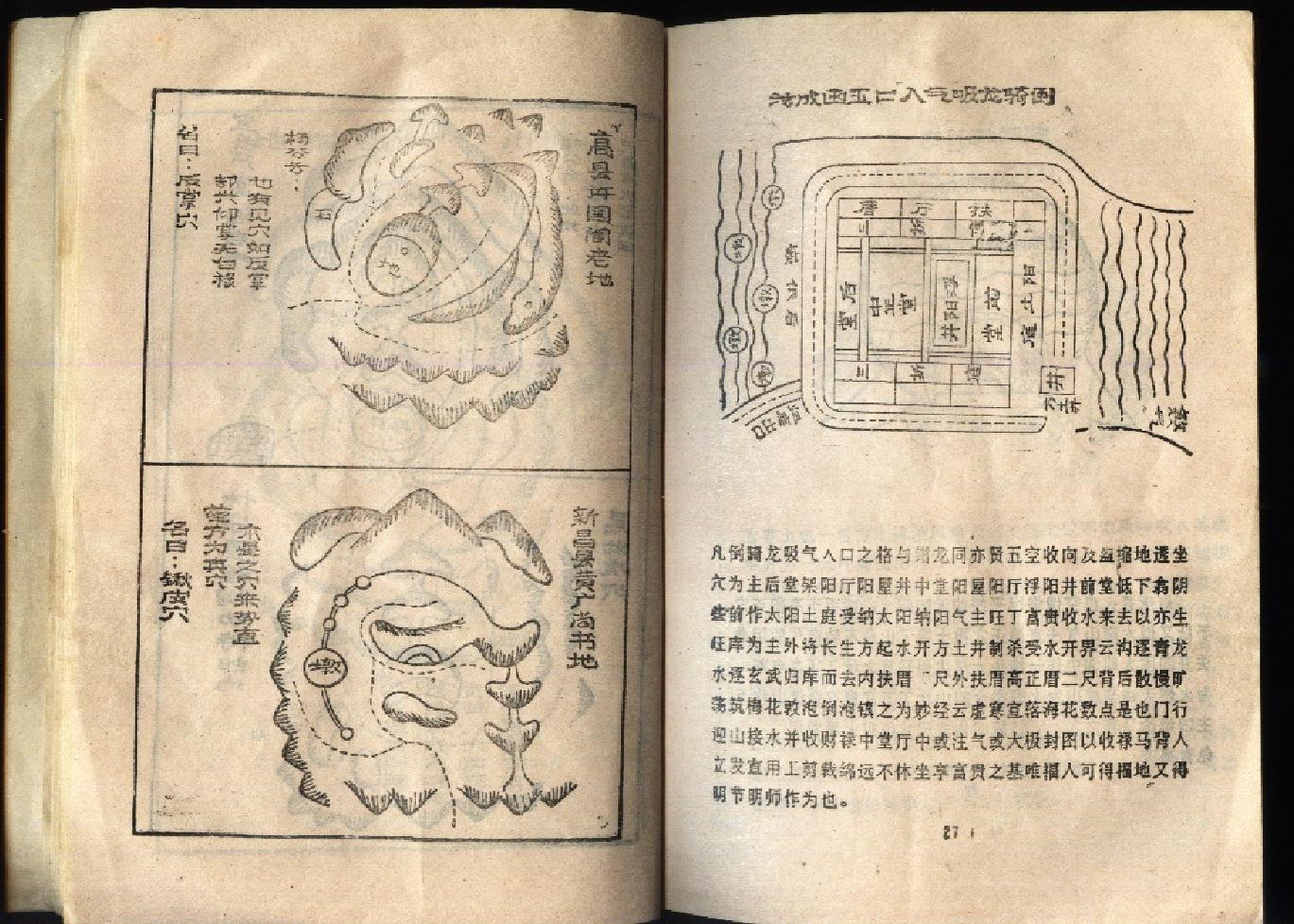 古代风水书《杨公呼龙点穴秘诀》