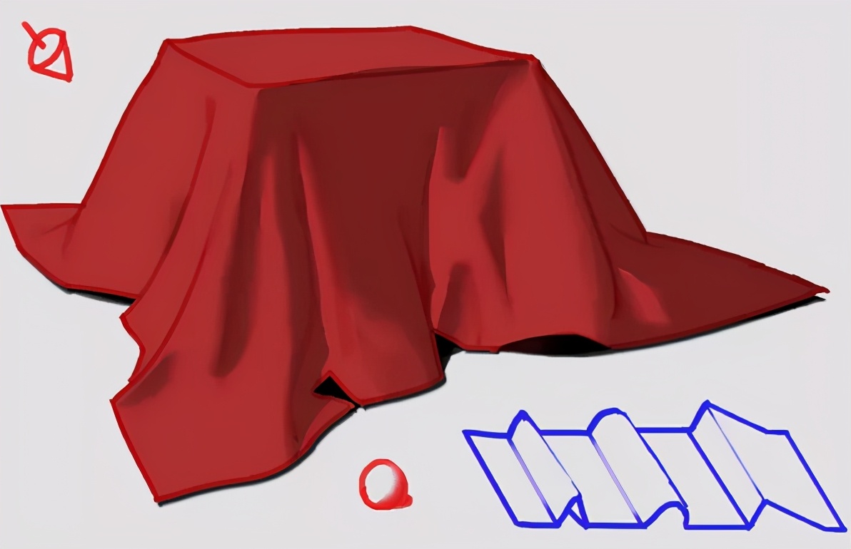 丝绸材质怎么画丝绸材质画法临摹练习过程步骤