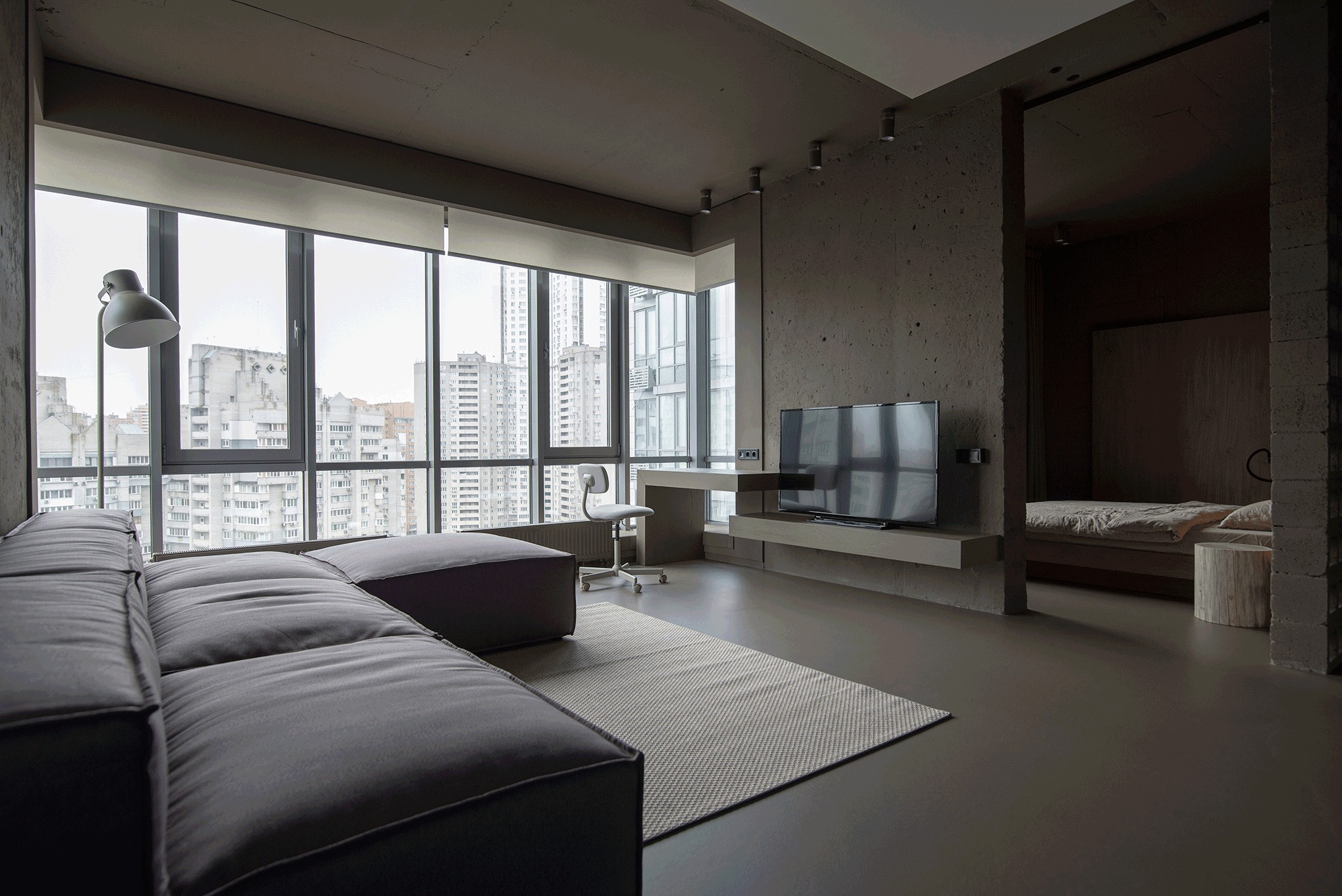 乌克兰58m²公寓，以劳尔色卡7006之名，把家当成生活的舞台