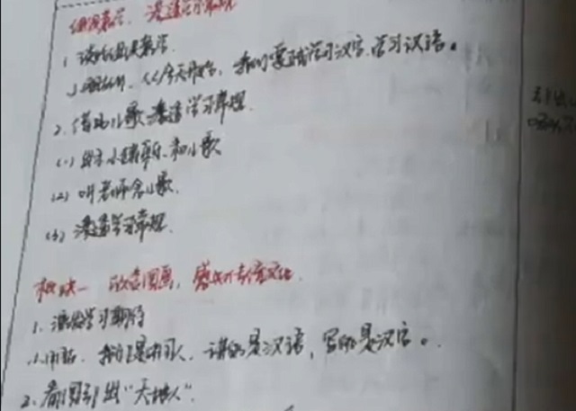 字体秀美，文本清晰，小学老师手写备课教案网络走红