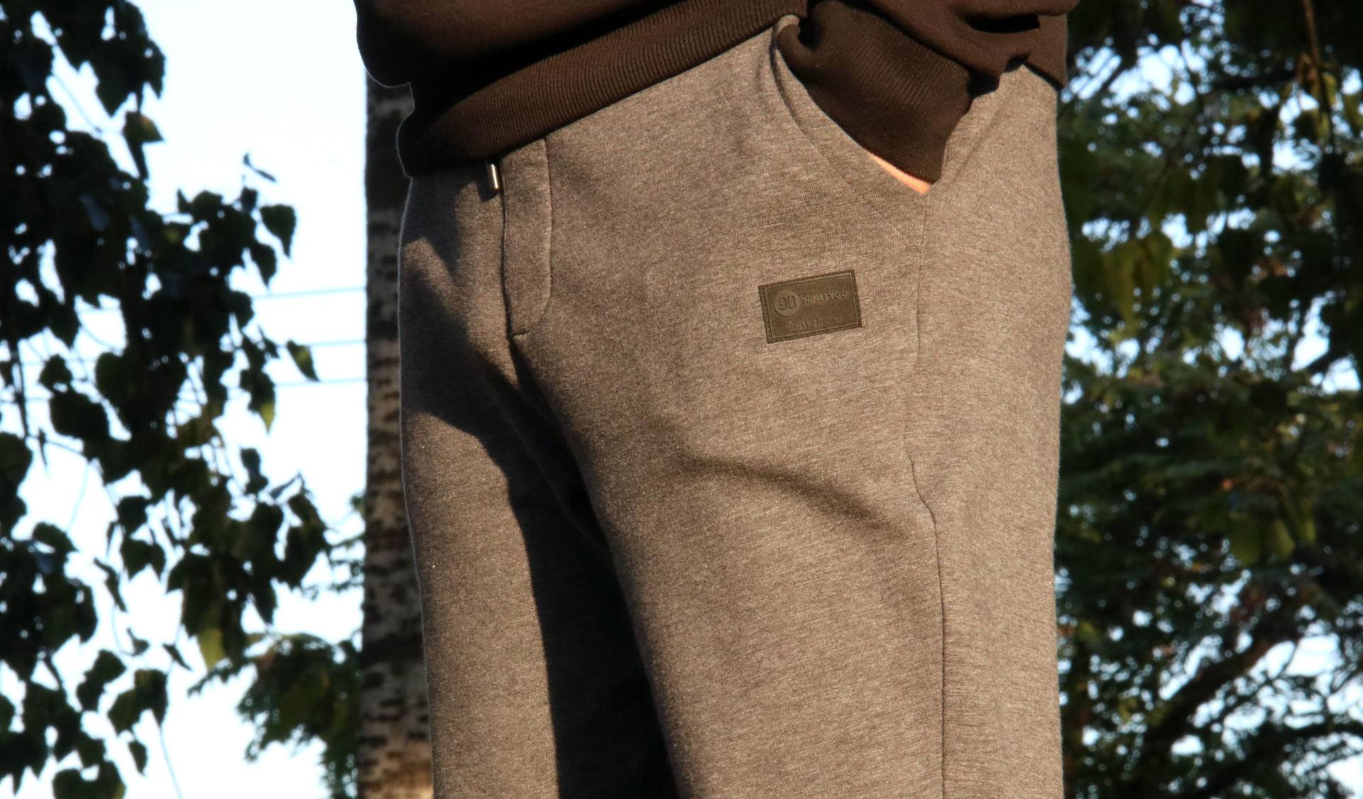 双层复合面料，妈妈们放心的温暖，90分男子加绒保暖卫裤