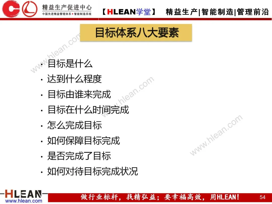 「精益学堂」目标管理